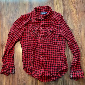 Polo Ralph Lauren Red and Black Buffalo Check Shirt